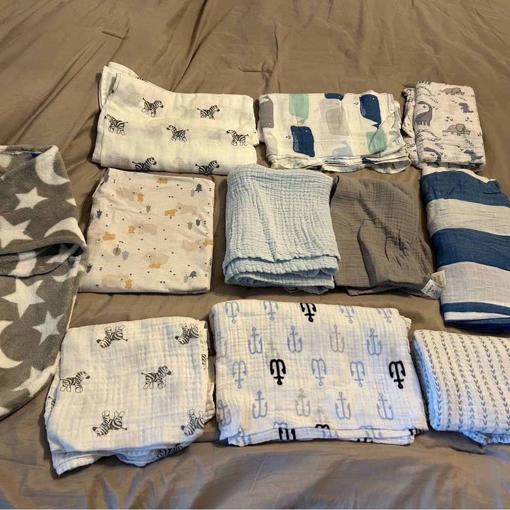 Assorted Baby Swaddle Blankets